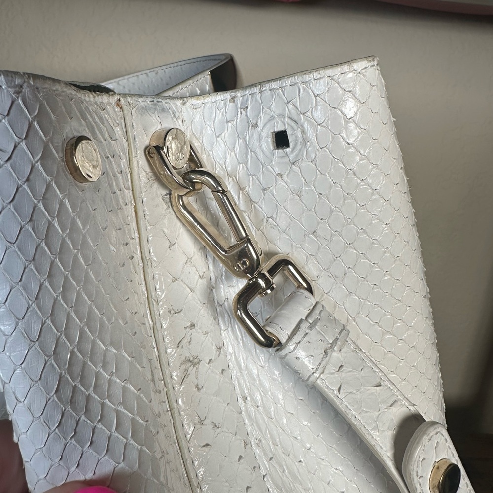 ULTRA RARE Dior Python White Gold Runway Bag - Picture 7 of 14